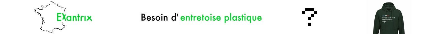 Entretoise plastique personnalisé pour tube avec épaulement
