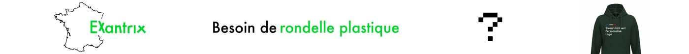Rondelle plastique sur mesure