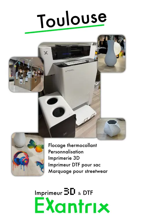 Imprimeur Toulouse, 3D, Dtf et flocage