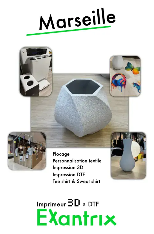 Vêtement Marseille, flocage et 3d