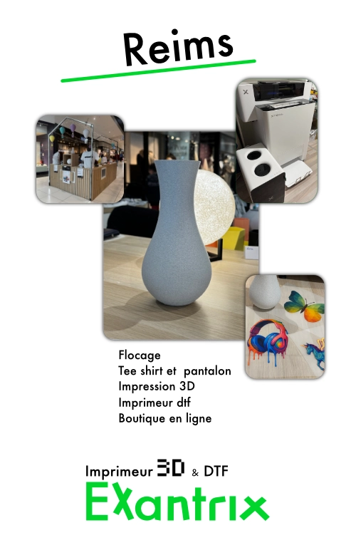 Impression 3d à Reims, dtf textile