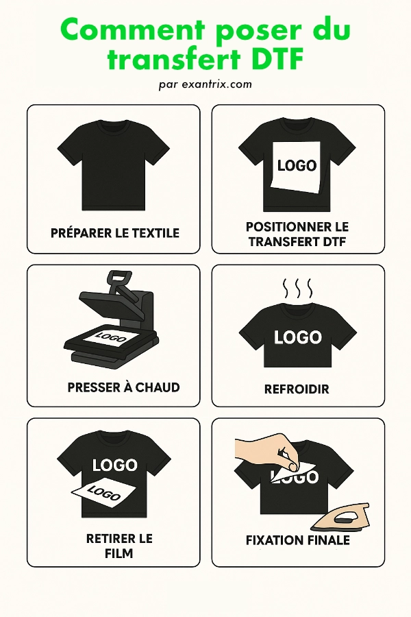 comment poser du transfert dtf