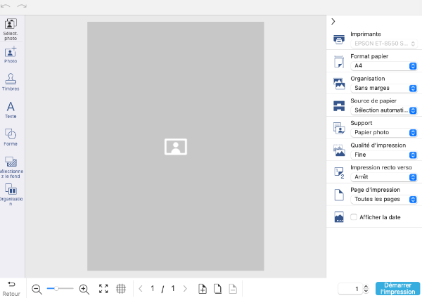 parametre fichier epson