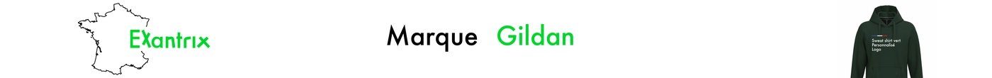 Gildan marque de tee shirt et sweat pour marquage textile