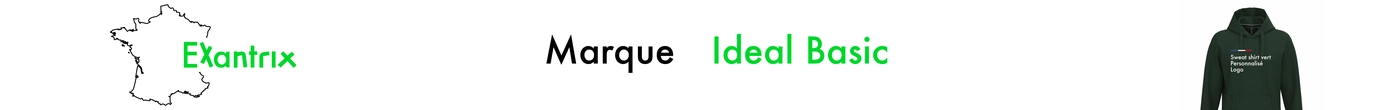 Ideal basic, Marque de tee shirt et vêtement pas cher