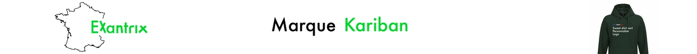 Kariban marque de sweat shirt a capuche, pull et tee shirt