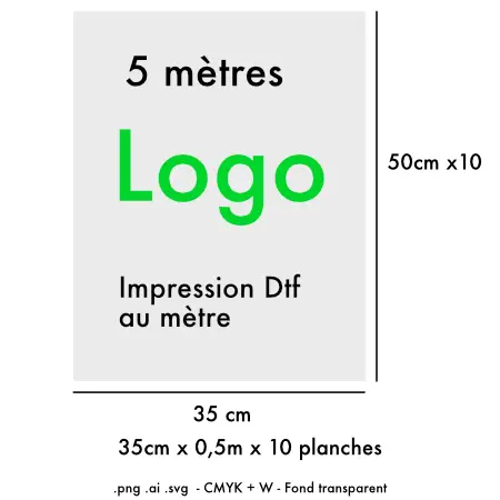 Solution 5 mètres Dtf ou 10 planches