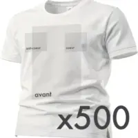 Lot 500 tee shirts personnalisés en ligne