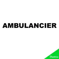Ambulancier en impression dtf, Transfert textile