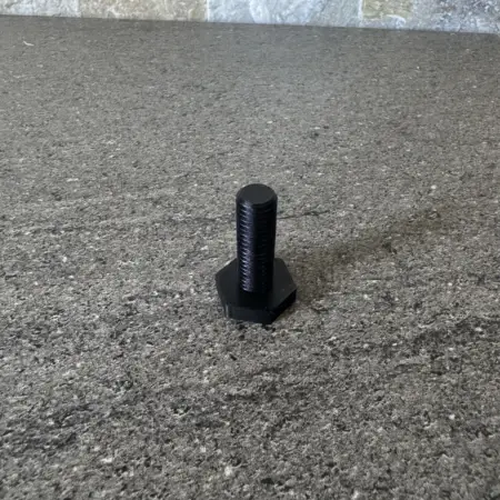 Boulon plastique avec epaulement noir ou blanc