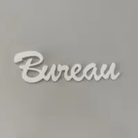 Bureau en 3D, Plaque Murale Décorative à Coller