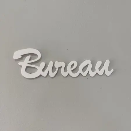Bureau en 3D, Plaque Murale Décorative à Coller