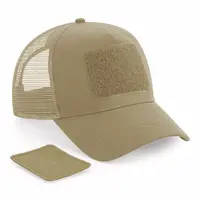 Casquette beige personnalisée avec patch homme et femme
