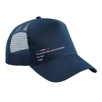 Casquette bleu marine personnalisée avec impression Dtf