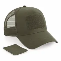 Casquette vert kaki personnalisée avec patch homme et femme