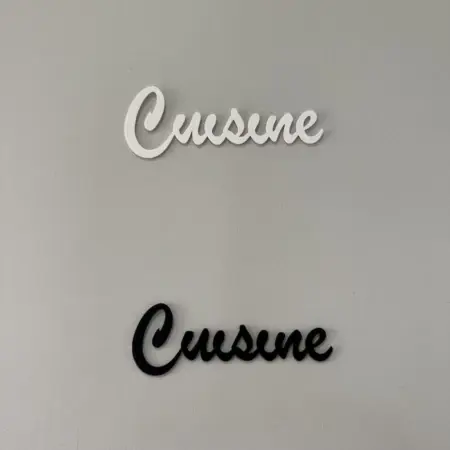 Cuisine en impression 3d murale