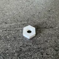 Ecrou plastique a visser en tete hexagonale sur mesure