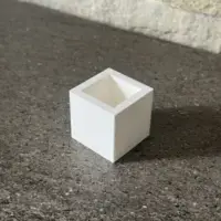 Embout carré en plastique enveloppant de tube 1cm