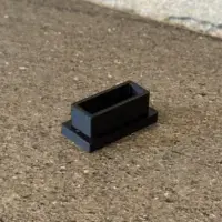 Embout tube rectangulaire 1x2 cm impression 3D