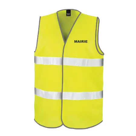 Gilet fluo Mairie personnalisé pour signalisation