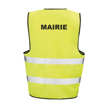 Gilet fluo Mairie personnalisé pour signalisation