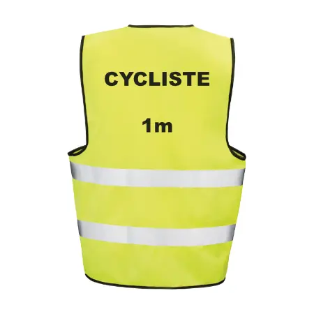 Gilet jaune pour velo fluorescent