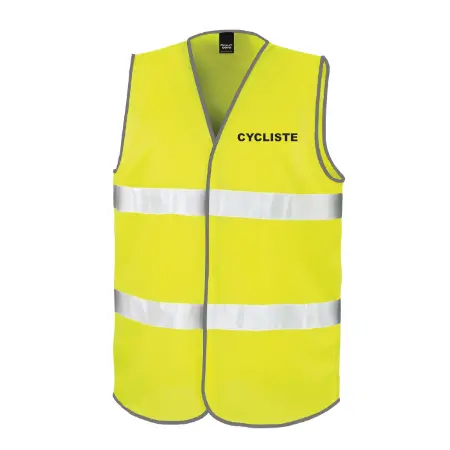 Gilet jaune pour velo fluorescent