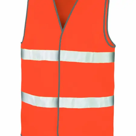 Gilet organisateur fluo, bandes rétroréfléchissantes