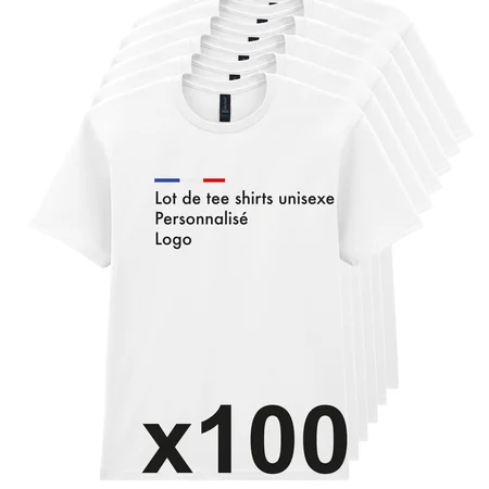 Lot 100 t shirts via notre boutique