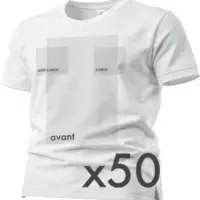 Lot de 50 t-shirts personnalisés en dtf