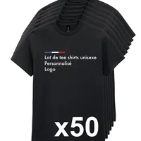 Lot de 50 t-shirts personnalisés en dtf