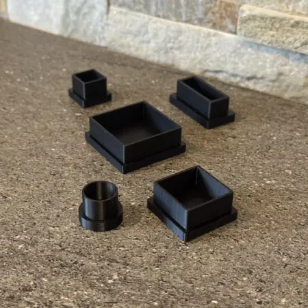 Lot d'embouts de tube en plastique PLA