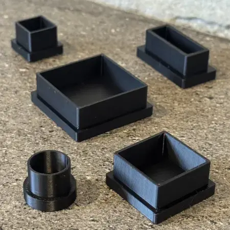 Lot 5 embouts tube plastique PLA imprimé en 3D