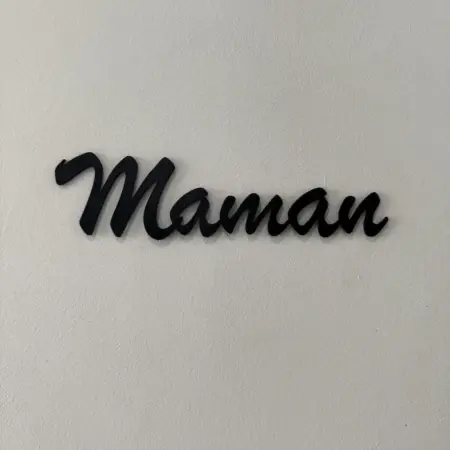 Maman 3d pour signalétique porte