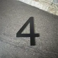 Numéro en plastique 3d sur mesure