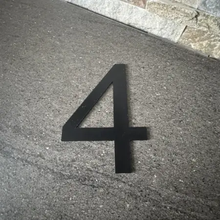 Numéro en plastique 3d sur mesure