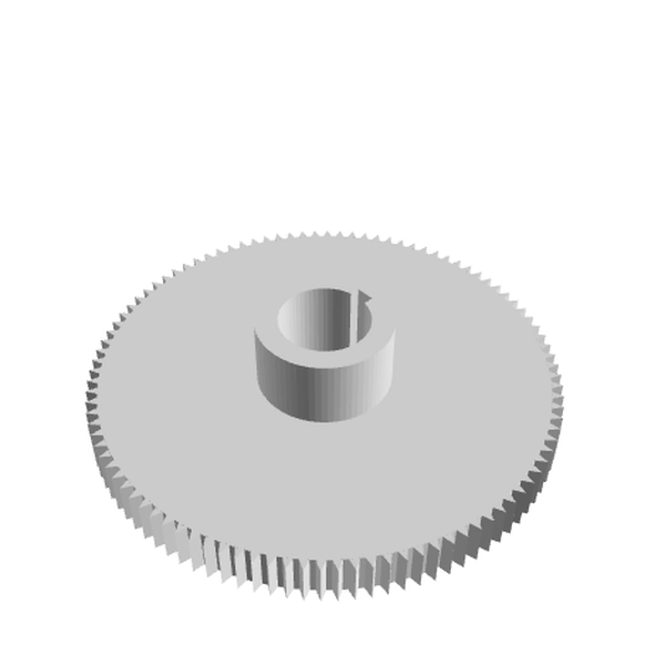 Pignon plastique sur mesure en 3d