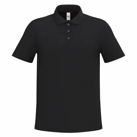 Polo noir personnalisé homme pour entreprise
