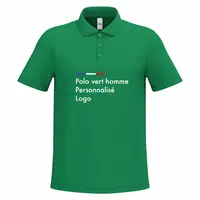 Polo vert personnalisé homme pour paysagiste