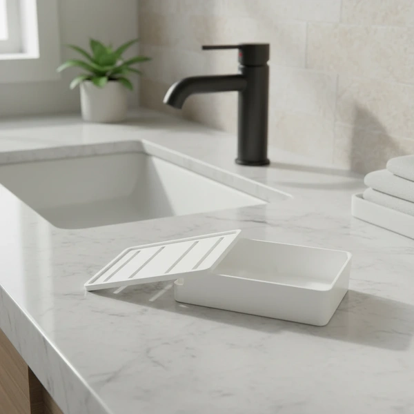 Porte savon pour lavabo en 3d