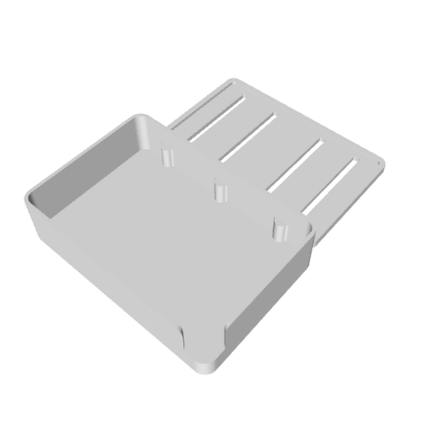 Porte savon design pour lavabo en 3d