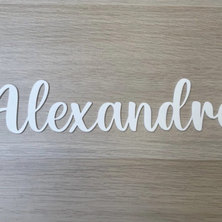 Prénom personnalisé en impression 3D pour cadeau