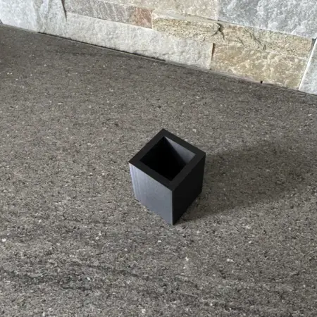 Raccord de tube carré en plastique 3d extérieur