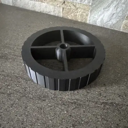 Roue en plastique dentee sur mesure en 3d