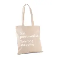 Sac personnalisé en coton bio pour le shopping