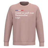 Sweat rose pale personnalisé femme ou homme, manches longues