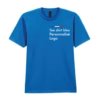 Tee shirt bleu royal personnalisé homme, col rond, sofstyle