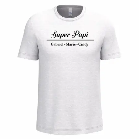 T-shirt fête des grands pères personnalisé prenom enfant