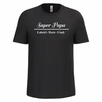 Tee shirt fête des pères personnalisé homme super papa