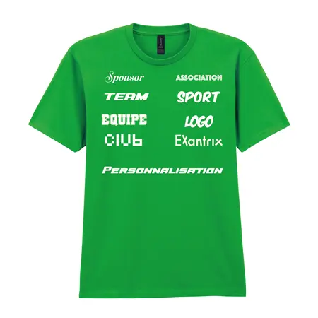 Tee shirt sponsors personnalisé avec logo team